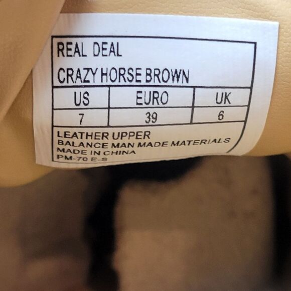 Kenneth Cole New York Real Deal Crazy Horse Brown Chukka Boots Shoes Size 7 - Picture 8 of 10